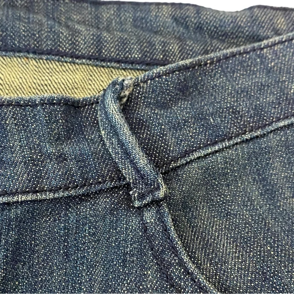 SPANNER JEANS‎ - NWT - SIZE 10 - DARK WASH -HIGH RISE CUT BOOTCUT DISTRESSED B8